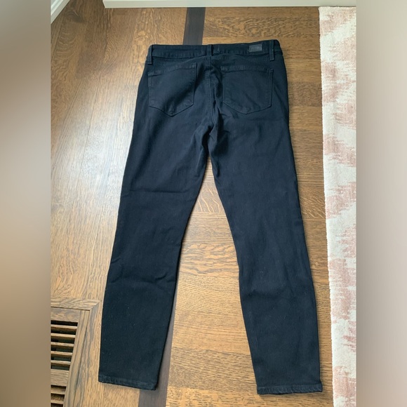 PAIGE Premium Women’s Verdugo Denim Cropped Jeans Pants Black Overdye Size 29 - Picture 16 of 16